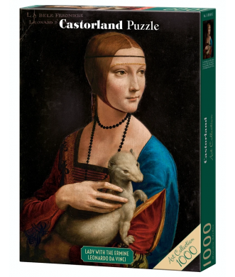 Puzzle 1000 elementów Leonardo da Vinci "Dama z gronostajem"